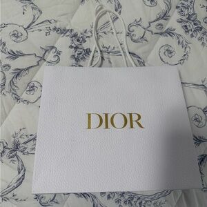 Dior White shopping bag